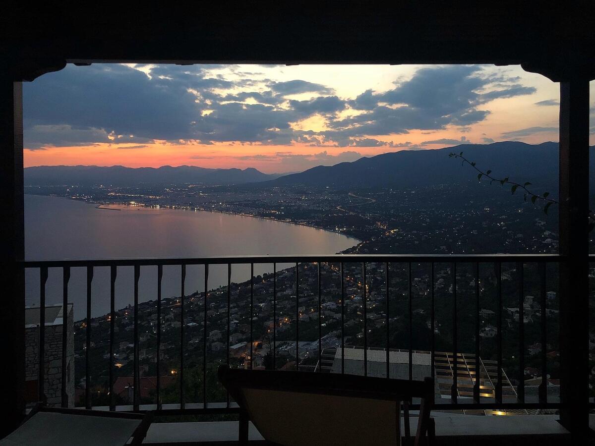 Mediterranean Sea View Villa Каламата Екстериор снимка